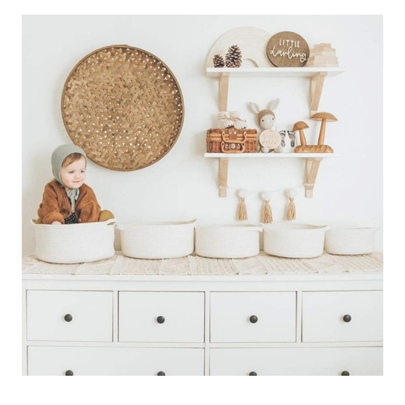 🌟Best Seller🌟5 Woven Baskets Cotton Rope Bin - Picture 2 of 5